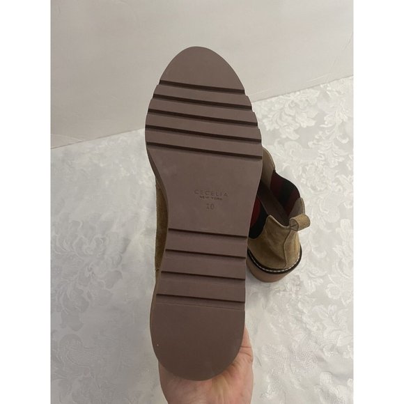Cecilia New York Gemma Size 10 Slip On Low Wedge Boot Nutella Bootie - Picture 7 of 11